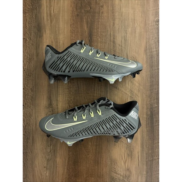 Nike Vapor Edge 360 VC Smoke Gray Black Men Size 8 Football Cleats DO6294-002 - Picture 1 of 7